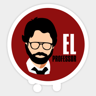 El professor- la casa de papel Sticker